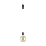 Eglo Luce Pendente Vignanello Nero 827 Bianco Molto Caldo | IP44 - Alimentazione A Batteria
